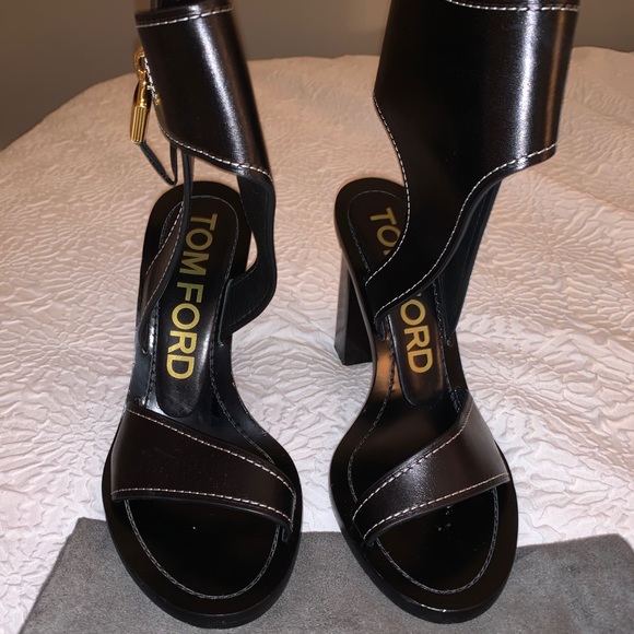 Tom Ford — Padlock open toe heel sandal SS19 - Picture 3 of 4